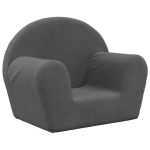 Vaiki&scaron;ka sofa，Vaikų sofa, antracito spalvos, mink&scaron;tas pliu&scaron;as CFE83321