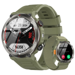 I&scaron;manusis laikrodis BLACKVIEW W50 Pro 1.45" 960mAh Smartwatch IP68 atsparumas vandeniui,100 sporto režimų - Žalia