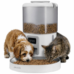 Gyvūnų ėdalo dozatorius Peluvio Crispy White - automatinis dozatorius, balta