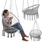 Pakabinamas lauko krėslas Boho, pilkas