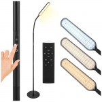 LED tor&scaron;eras, 180 cm, juodas, modernus, reguliuojamas, su nuotolinio valdymo pultu, laikmačiu