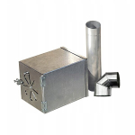 I&scaron;orinė krosnelė rūkyklai Pekabet, 31x24.5x24.5 cm, sidabrinės spalvos