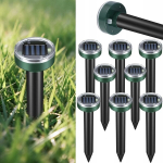 Sodo kenkėjus atbaidantys kuoliukai su saulės panele, 8 vnt.