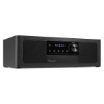 Muzikinis centras Audizio Lunata Premium CD/DAB+/FM/USB/BT, juodas