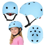 Vaiki&scaron;kas dviračio &scaron;almas &bdquo;Trike Fix&ldquo;, reguliuojamas LED ap&scaron;vietimas, M (55&ndash;58 cm), mėlynas