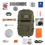 I&scaron;gyvenimo kuprinė 36 l su įranga &ndash; ​​Brytzky Tactical Polygon Olive V2 | 72 val. krep&scaron;ys | Evakuacijos krep&scaron;ys | Bug Out krep&scaron;ys