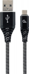 Gembird CC-USB2B-AmmBM-2M-BW, USB-A/Micro USB, 2 m