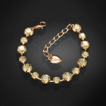 Apyrankė moterims DiamondSky &bdquo;Classic IV (Golden Shadow)&ldquo; su Swarovski kristalais