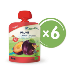 &bdquo;Džiovintų slyvų" ekologi&scaron;ka tyrelė FLEUR ALPINE, nuo 4 mėn., 90 g x 6 vnt
