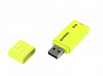 "goodram" usb atmintinė, usb 2.0, 64 gb, ume2, geltona, ume2-0640y0r11, usb a, su dangteliu
