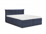 Lova Mazzini Beds Echaveria 200x200 cm, tamsiai mėlyna