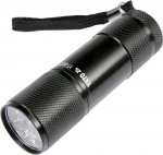 Žibintuvėlis aliuminis, 9LED, juodas. Yato (YT-08570)