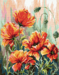 Siuvinėjimo rinkinys Magic Needle Poppies in the Morning Light 40-72