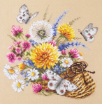 Siuvinėjimo rinkinys Magic Needle Meadow Flowers 40-81