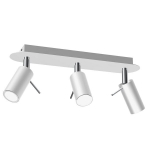 PRESTON WHITE/CHROME 3x mini GU10 lubinis &scaron;viestuvas