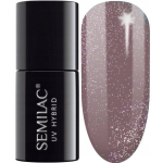 Ilgalaikis hibridinis nagų lakas Semilac, 322 Shimmer Dust Brown, 7 ml.
