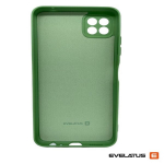 &bdquo;Evelatus&ldquo; &bdquo;Samsung Galaxy A22 5G&ldquo; auk&scaron;čiausios kokybės mink&scaron;tas silikoninis dėklas, žalias