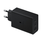Trio 65W maitinimo adapteris - 2 x USB-C - 1 x USB-A - Juodas - be laido