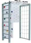 Medinis namų sporto kompleksas David 233x151x103cm, pilkas, -