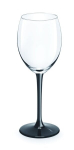 Baltojo vyno taurė, 250ML, juoda kojelė