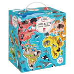 Gyvūnai pasaulio žemėlapis delionė, CzuCzu Puzzlove