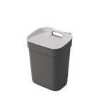 Atliekų konteineris, 10L tamsiai pilkas/&scaron;viesiai pilkas
