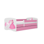 Vaiki&scaron;ka lova su stalčium be čiužinio Kocot Kids Babydreams, 70x140 cm, rožinė