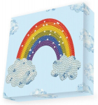 Deimantinė mozaika Rainbow smile 15x15 cm