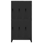 vidaXL Persirengimo spintelė, antracito spalvos, 90x45x180cm, plienas