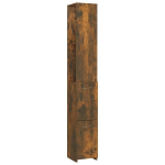 vidaXL Vonios spintelė, dūminio ąžuolo, 25x25x170cm, mediena