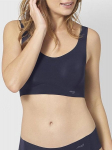 Sloggi lazeriu kirpta mink&scaron;ta bevielė liemenėlė "Zero Feel Top Navy", XS