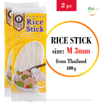 Ryžių makaronai, Finest Rice Stick M 3mm, Thai Dancer, 2x400g