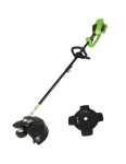 Styginė žoliapjovė ir krūmapjovė viename Greenworks gd40bck2x