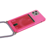 Dėklas telefonui Strap Fluo - Iphone 11, rožinis