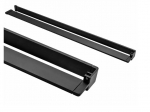 Rank&scaron;luosčių lentyna EVO BLACK du&scaron;o sienelėms