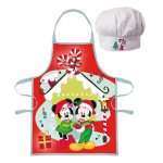 Prijuostė ir kepurė Christmas Mikki & Minnie