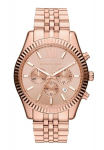 Moteri&scaron;kas laikrodis Michael Kors Lexington, rožinio aukso spalvos