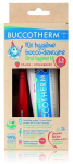 Dantų pasta ir &scaron;epetėlių rinkinys vaikams Buccotherm Bio bra&scaron;kių, 2-6g