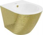 Pakabinama bidė Mexen Lena, White/Gold pattern