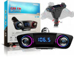 Automobilinis siųstuvas 12/24V Bluetooth laisvų rankų automobilinis įkroviklis