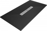 Stačiakampis du&scaron;o padėklas Mexen Toro SMC su sifonu, Black, 180x70,80,90 cm