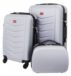 Lagaminų rinkinys Gravitt 3 in 1 62L ir 35L, pilkas