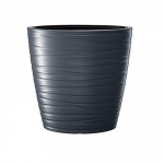 Gėlių vazonas Prosperplast Maze DPMZE600-S433, juodas