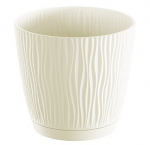 Plastikinis vazonas DSY110P Sandy P, smėlinis