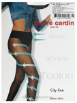Pėdkelnės moterims Toulon Pierre Cardin 22 nero, juodos, 20 DEN