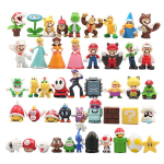 Figūrėlių rinkinys su mai&scaron;eliu Super Mario Bros, 48 vnt