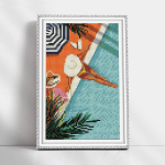 Deimantinė mozaika su rėmeliu TM Varvikas Vacation LC054e 20x30 cm