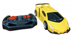 Radijo bangomis valdomas automobilis, geltonas