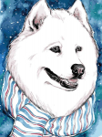 Tapyba pagal skaicius TM Varvikas Fluffy White Dog ME1111e 30x40 cm