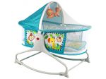 Daugiafunkcinis gultukas/sūpynės Rocker 2in1 Lean Toys, blue, 85x70x50 cm